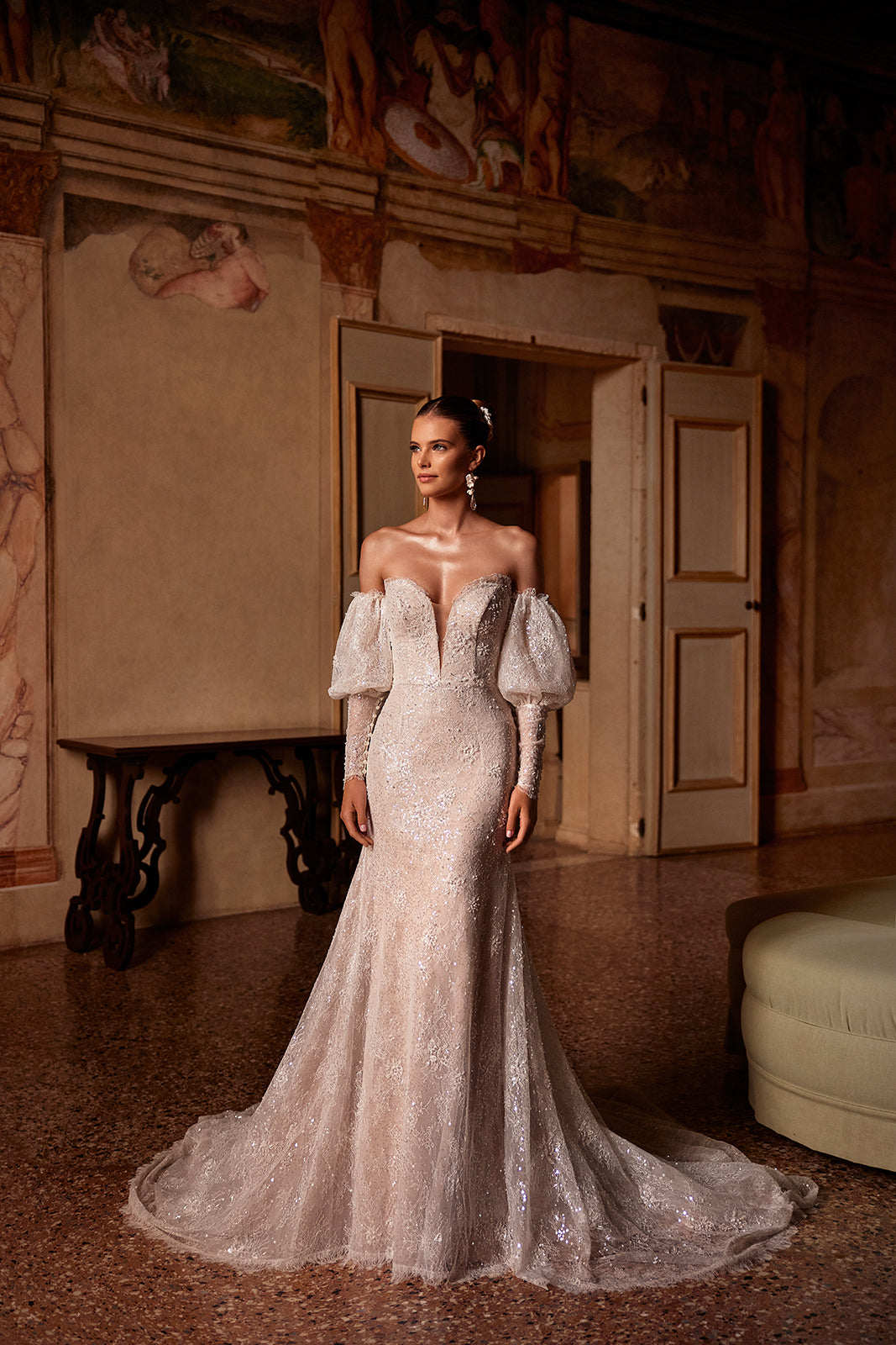 Robe de mariée sirène Genevieve, allure glamour, DAMA Couture — photo principale.