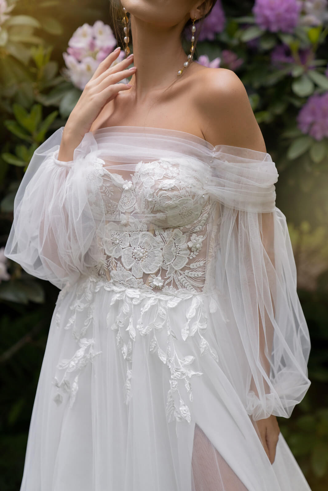 Robe de mariée Lanka — en mouvement.