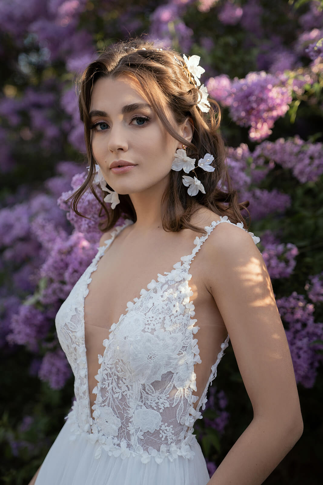 Robe de mariée Rosaline — gros plan.