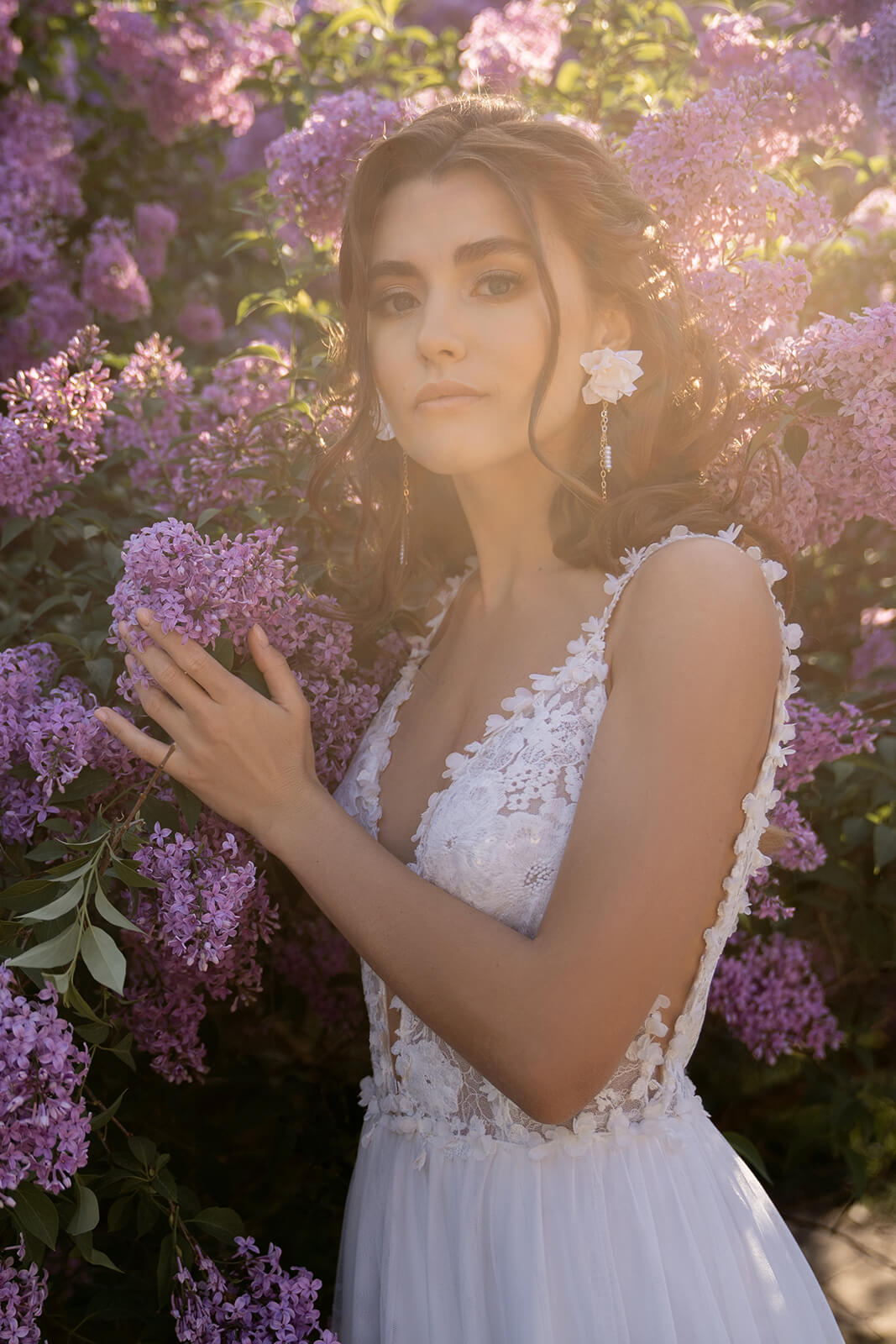 Robe de mariée Rosaline — silhouette entière.