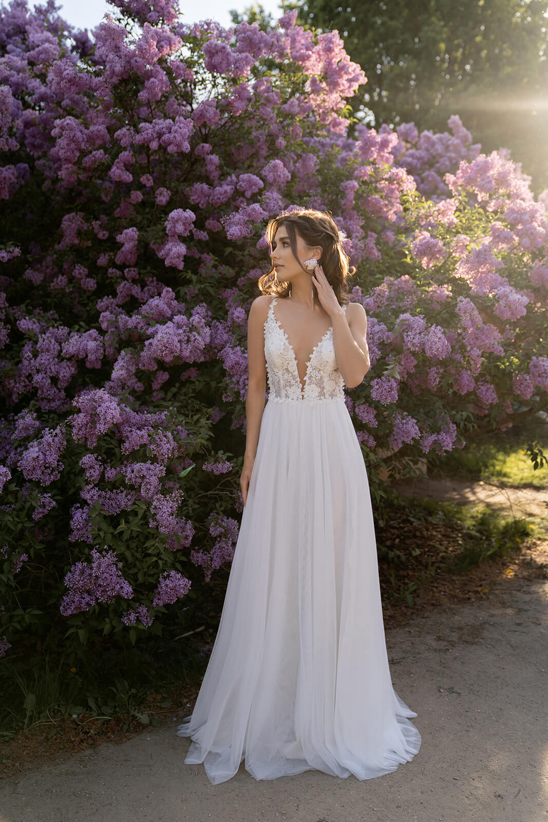 Robe de mariée Rosaline, DAMA Couture — vue de face.