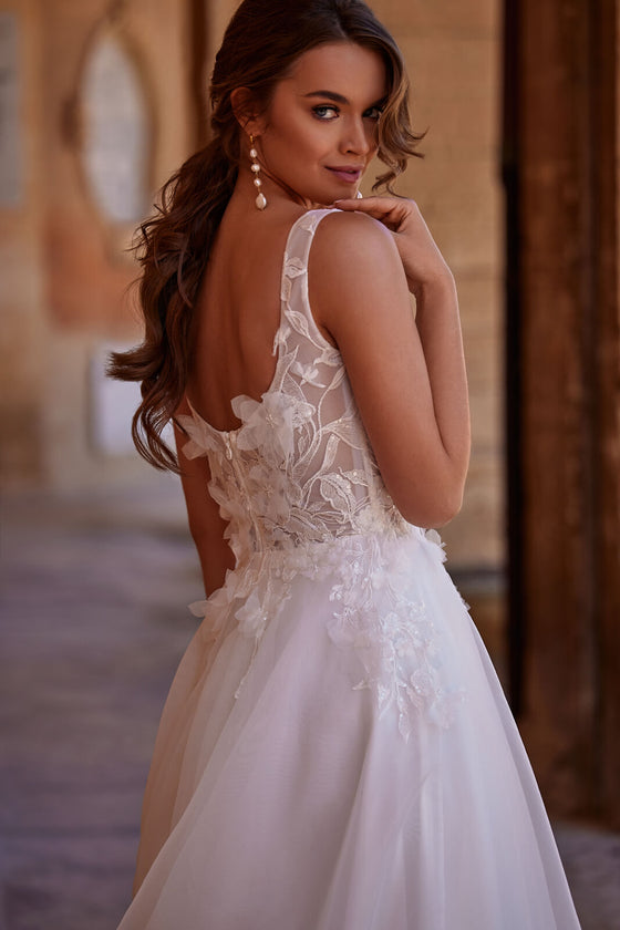 Robe de mariée trapèze Lucy, DAMA Couture.