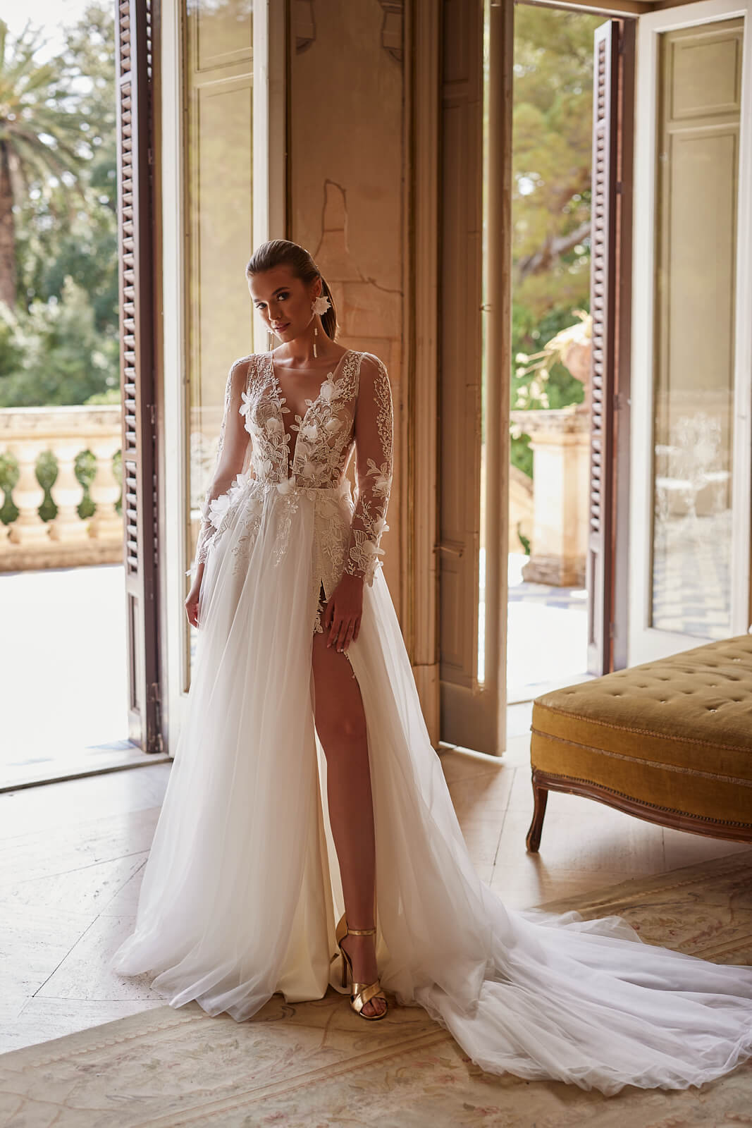 Robe de mariée trapèze Octavia, DAMA Couture.