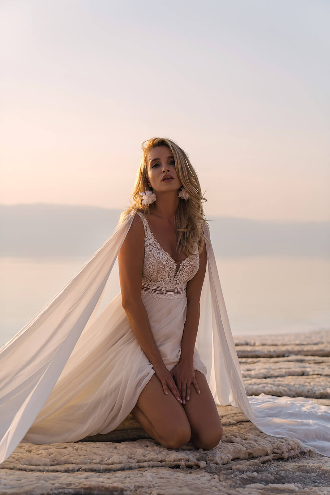 Robe de mariée trapèze Atena, DAMA Couture.