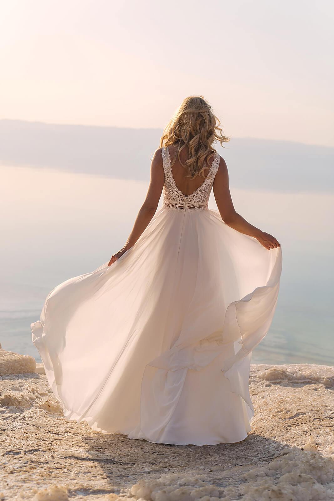 Robe de mariée trapèze Atena, DAMA Couture.
