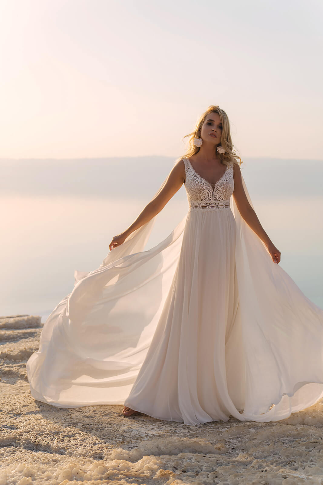 Robe de mariée trapèze Atena, DAMA Couture.