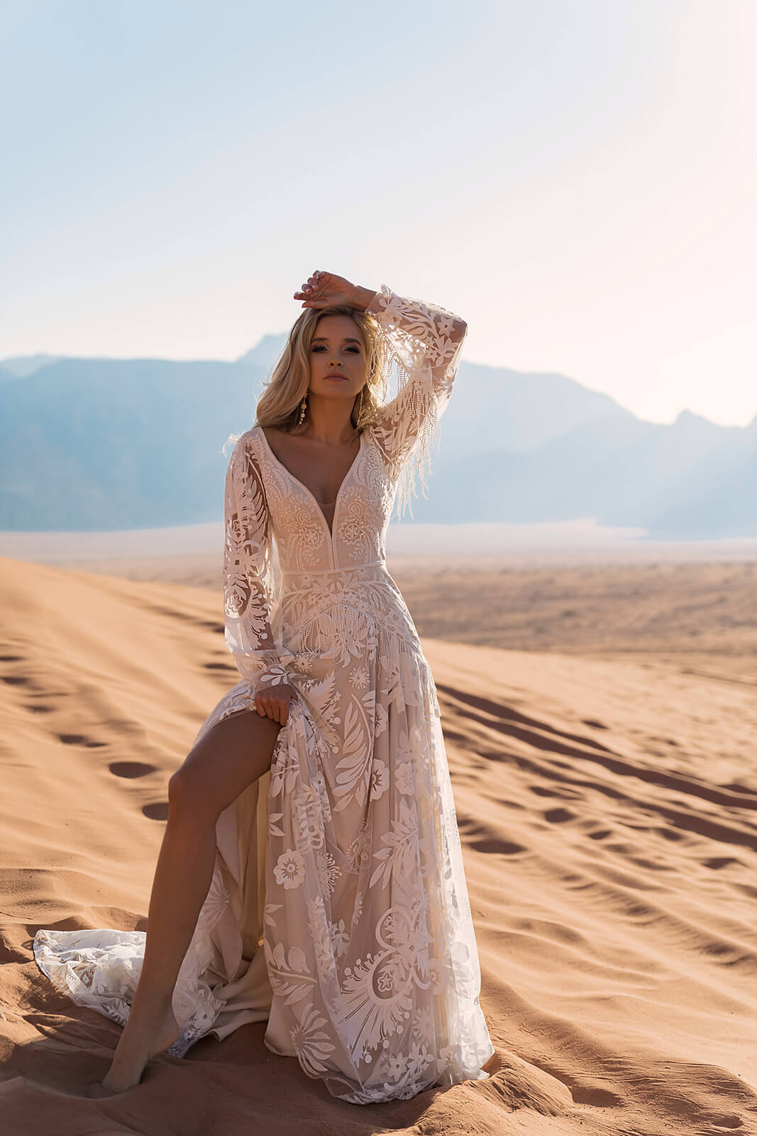 Robe de mariée trapèze Onava, DAMA Couture.