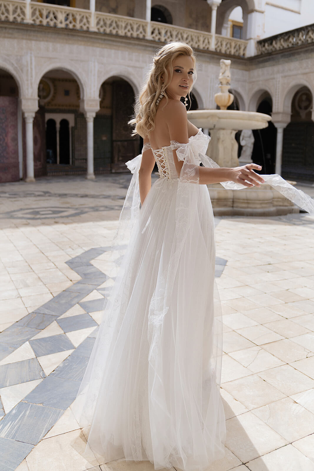 Robe de mariée Magnolia — détail.