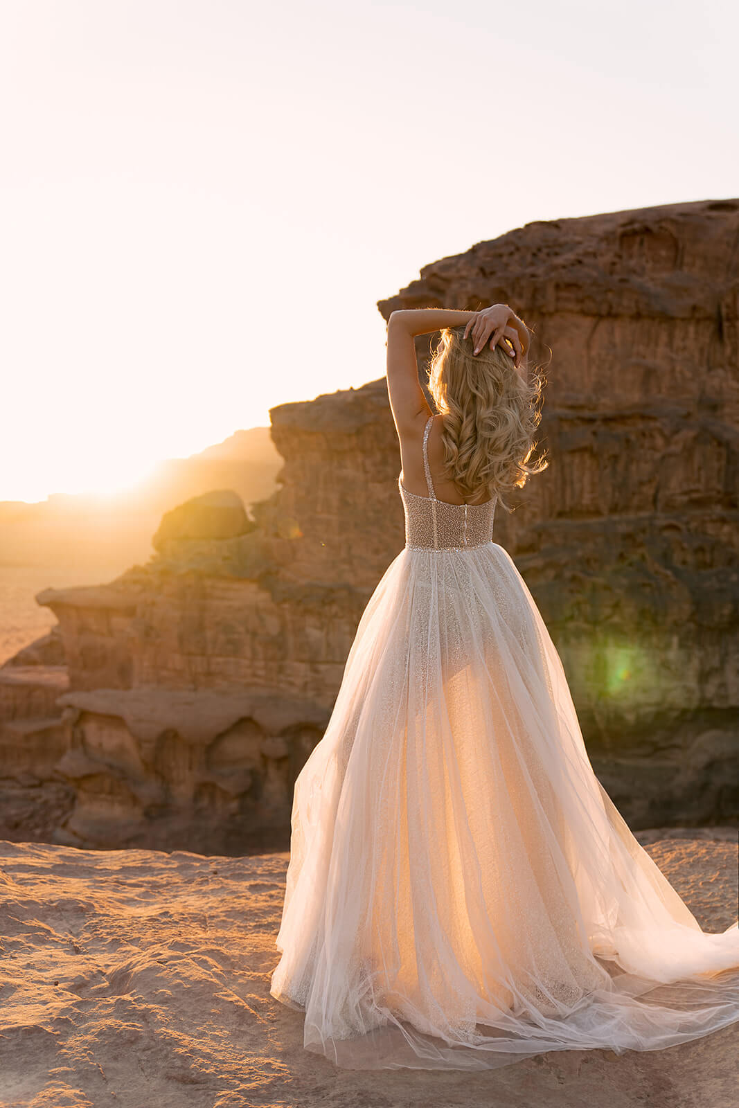 Robe de mariée Inca — vue de dos.