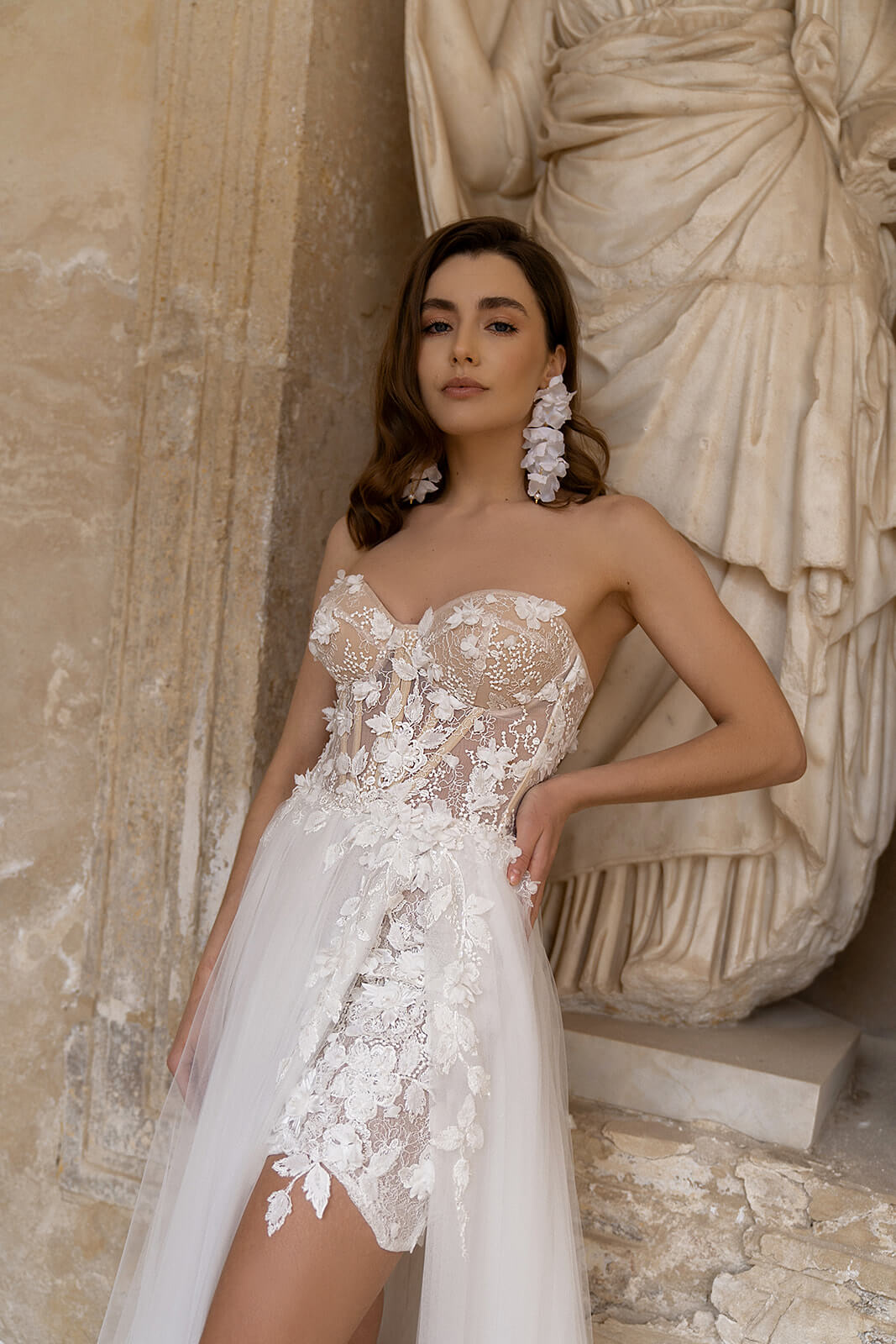 Robe de mariée Penelope — gros plan.
