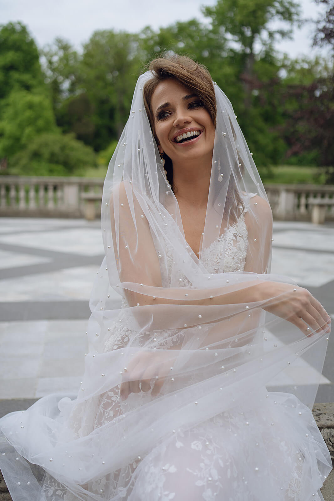 Robe de mariée Gilly — gros plan.