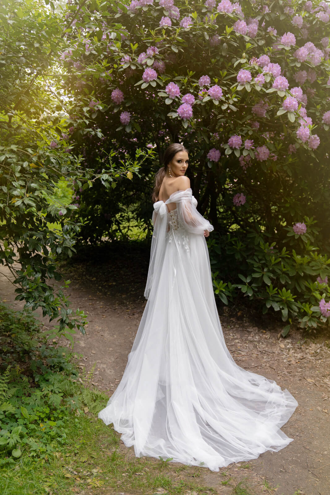 Robe de mariée Lanka — gros plan.