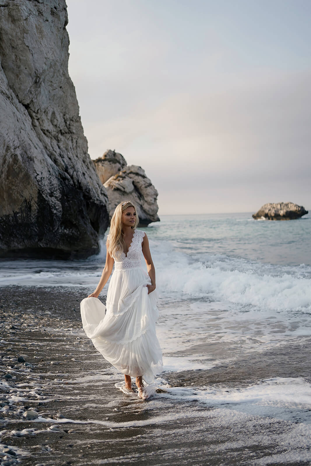 Robe de mariée trapèze Lidia, DAMA Couture.