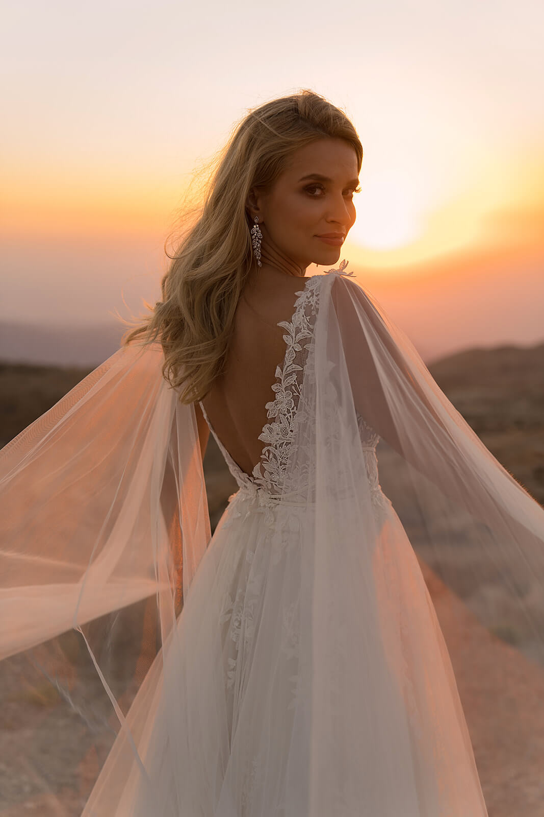 Robe de mariée trapèze Linda, DAMA Couture.