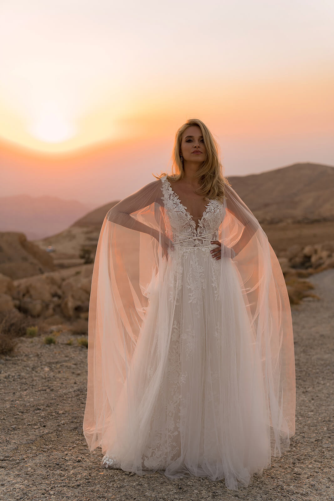 Robe de mariée trapèze Linda, DAMA Couture.