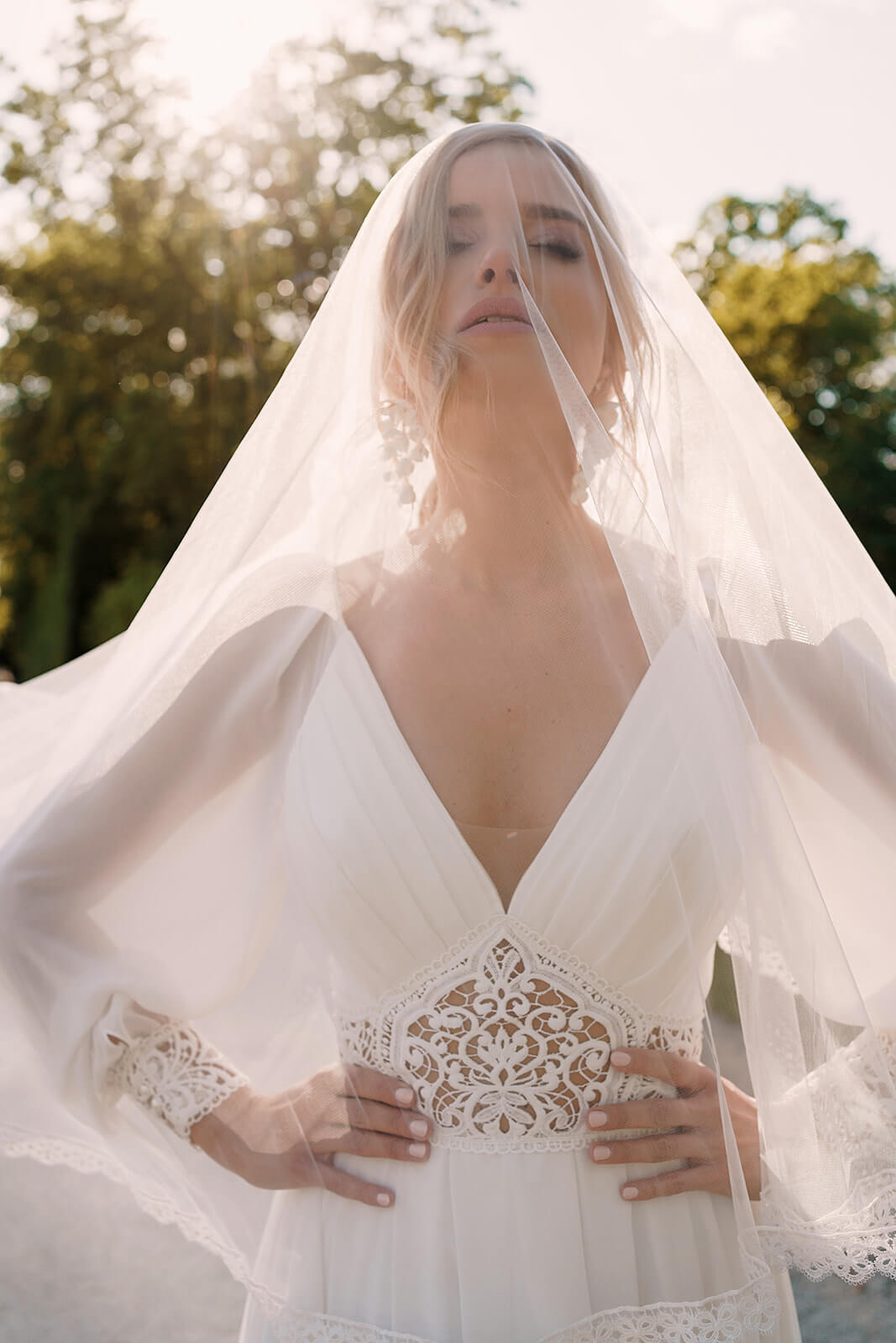 Robe de mariée Safona — détail.
