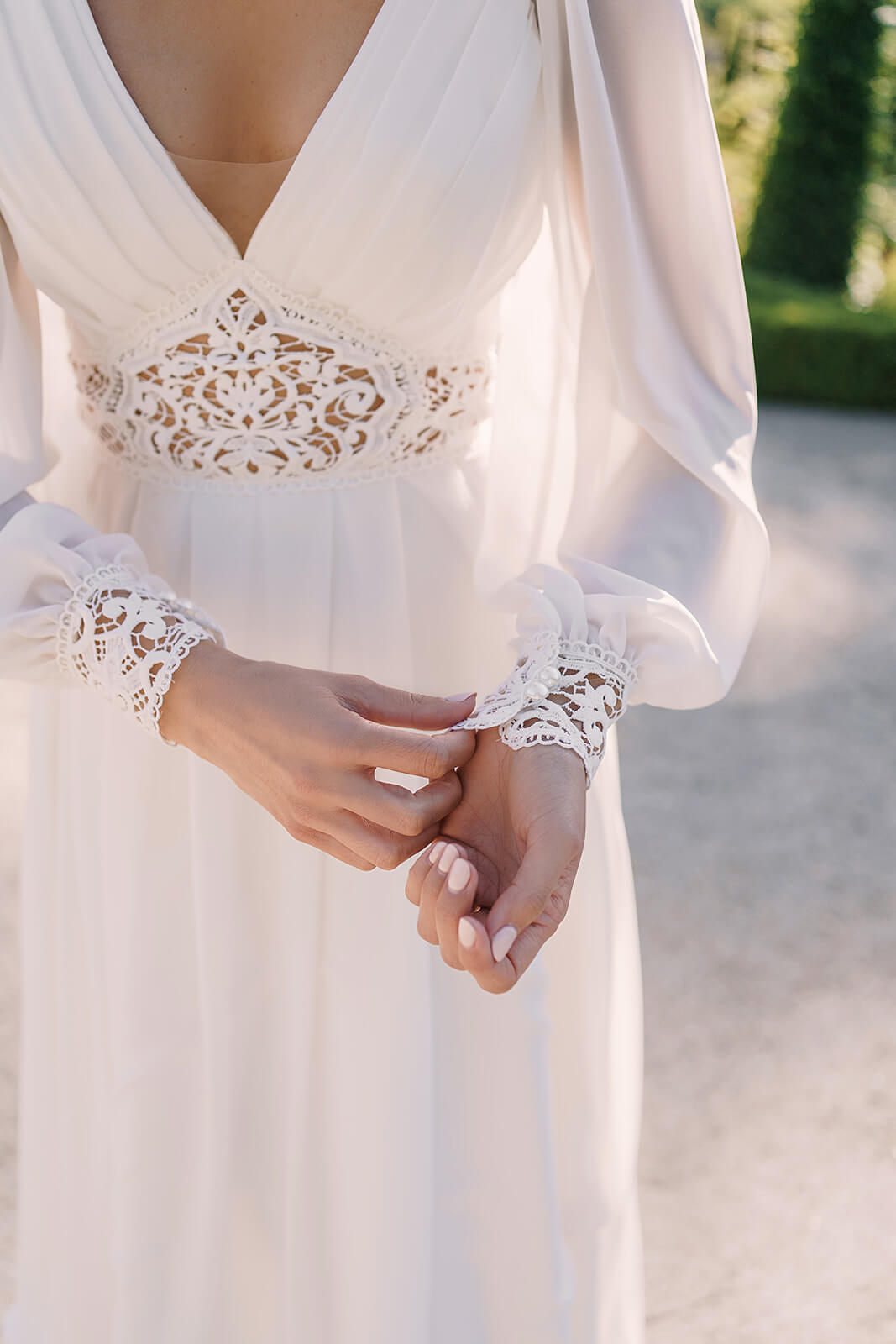 Robe de mariée Safona — détail.