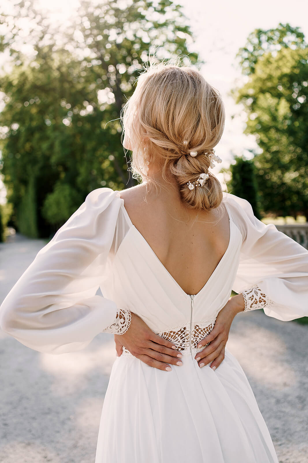 Robe de mariée Safona — vue de dos.