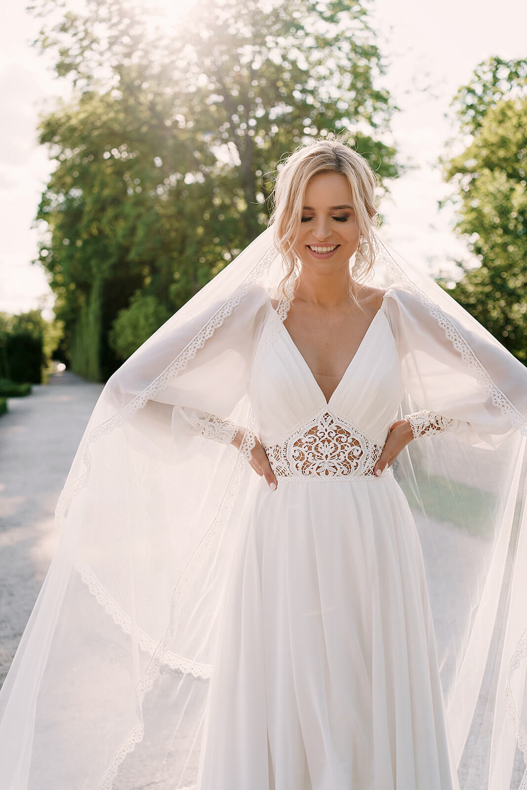 Robe de mariée Safona — gros plan.