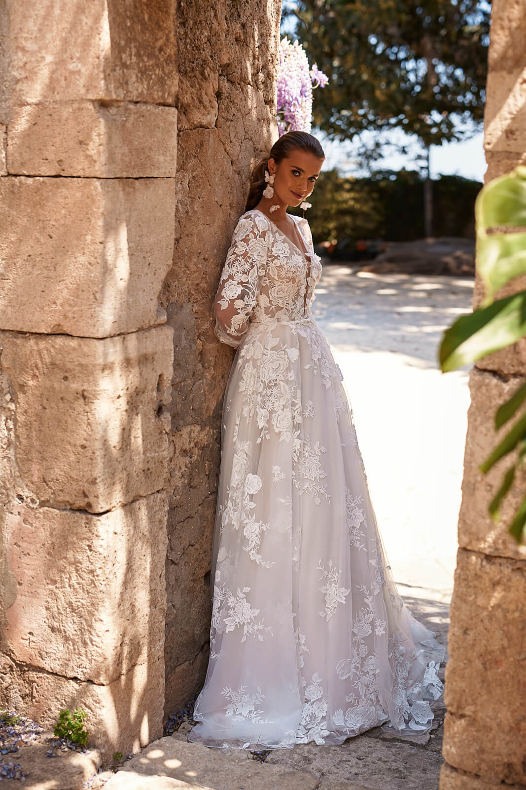 Robe de mariée trapèze Asami, DAMA Couture.