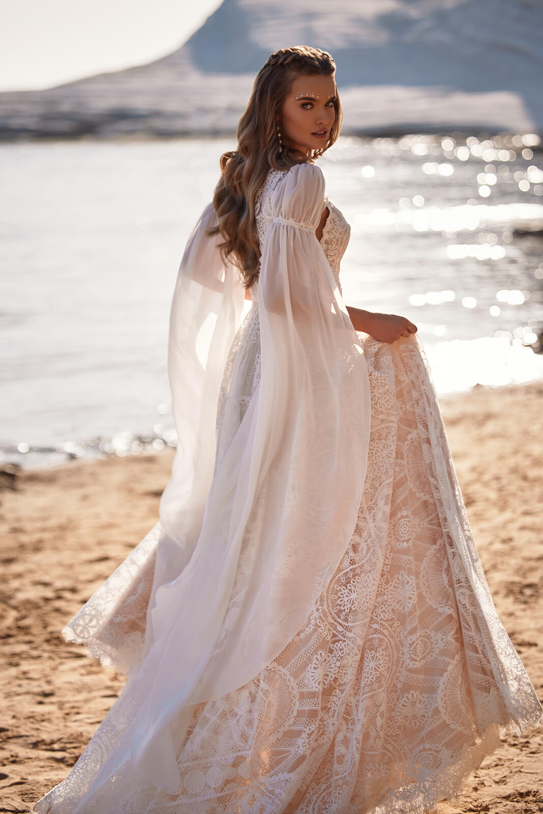 Robe de mariée trapèze Hope, DAMA Couture.