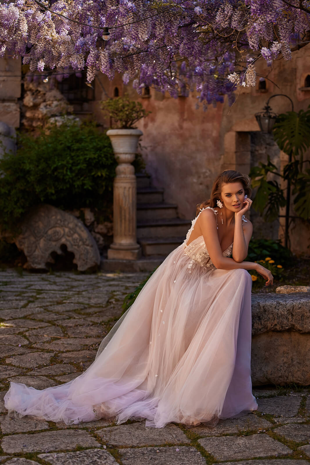 Robe de mariée trapèze Sava, DAMA Couture.