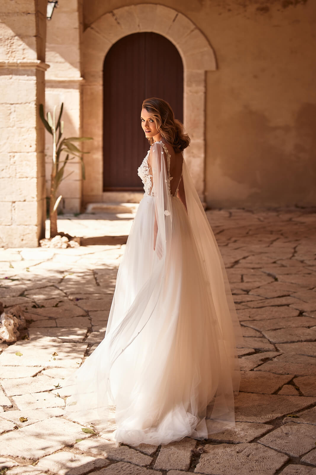 Robe de mariée trapèze Galadriel, DAMA Couture.