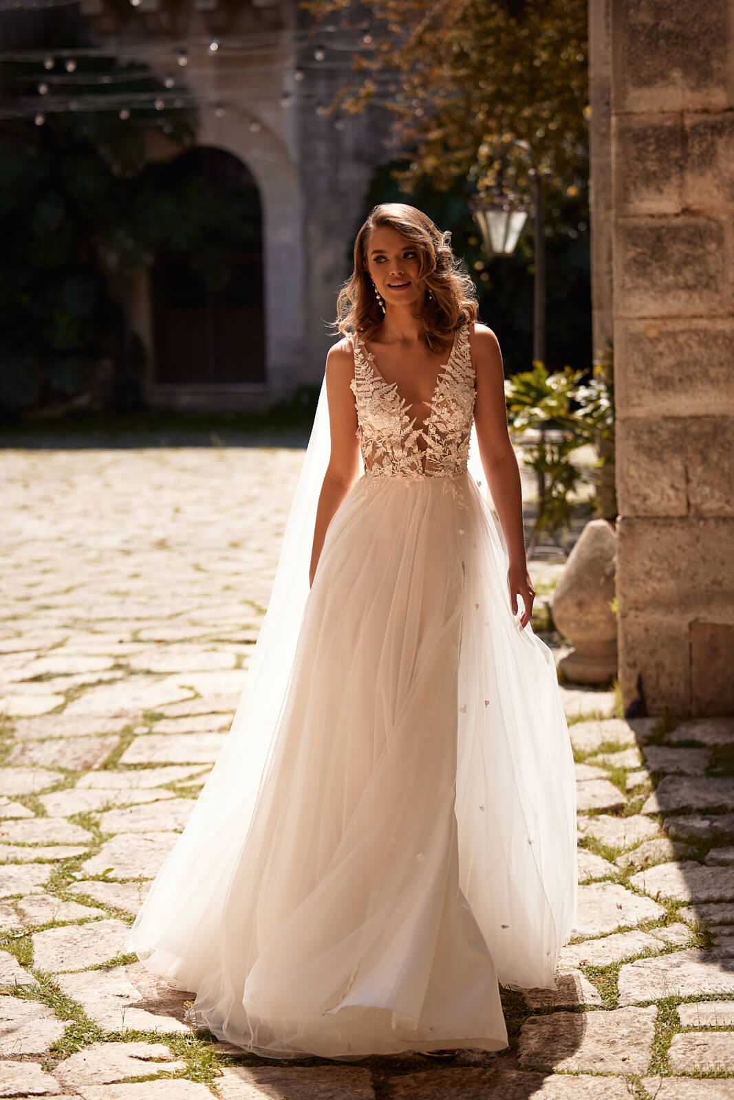 Robe de mariée trapèze Galadriel, DAMA Couture.