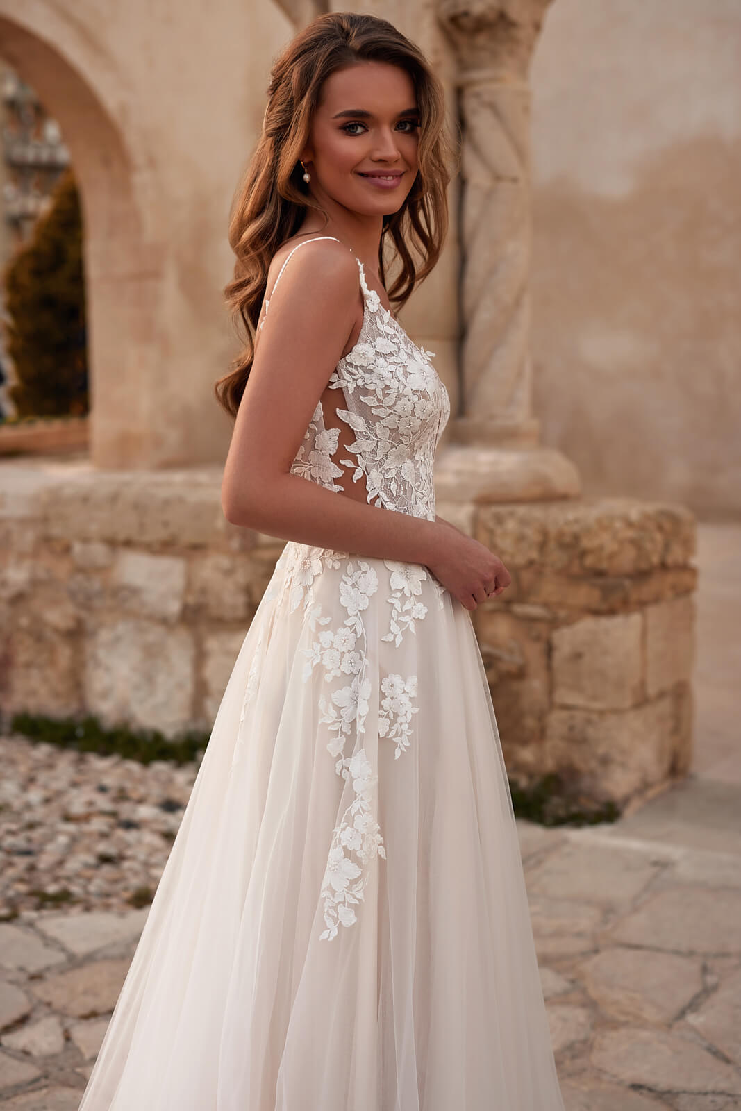 Robe de mariée trapèze Avril, DAMA Couture.