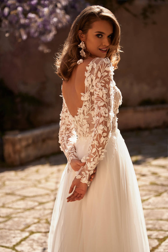 Robe de mariée trapèze Ida, DAMA Couture.