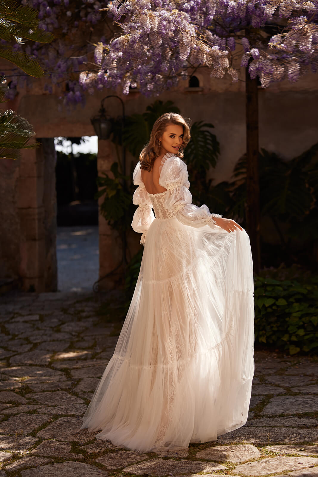 Robe de mariée trapèze Loretta, DAMA Couture.