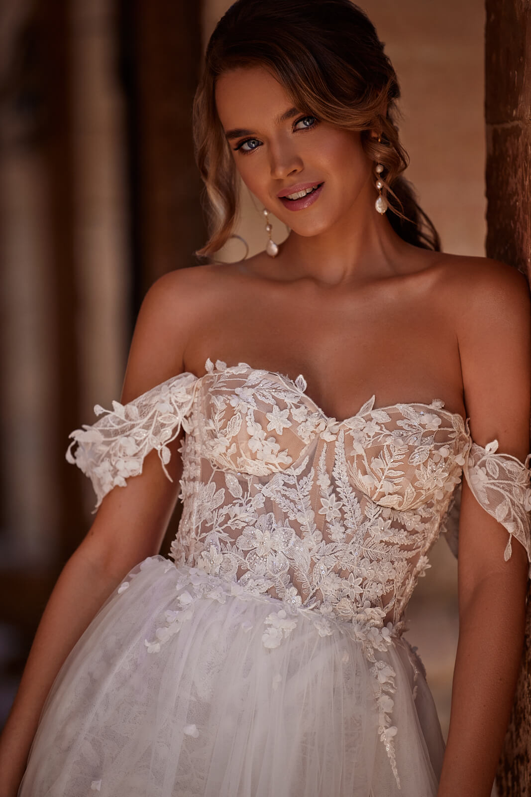 Robe de mariée courte Noa, DAMA Couture.