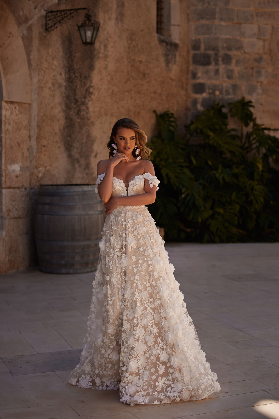 Robe de mariée trapèze Olivia, DAMA Couture.
