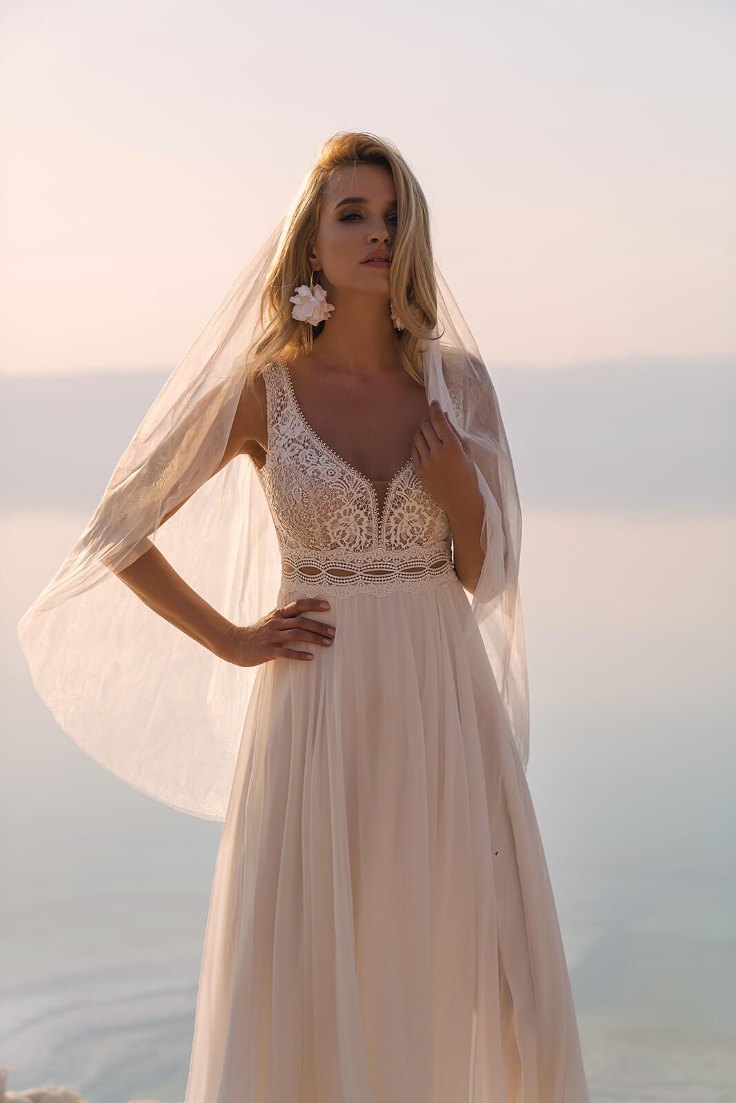 Voile de mariée — vue de dos.