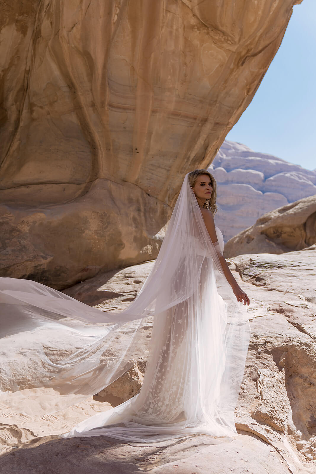 Voile de mariée long, DAMA Couture.