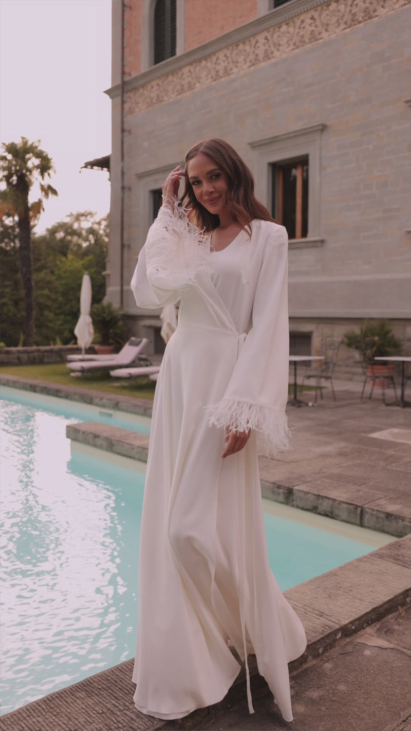 Peignoir de mariée en vidéo
