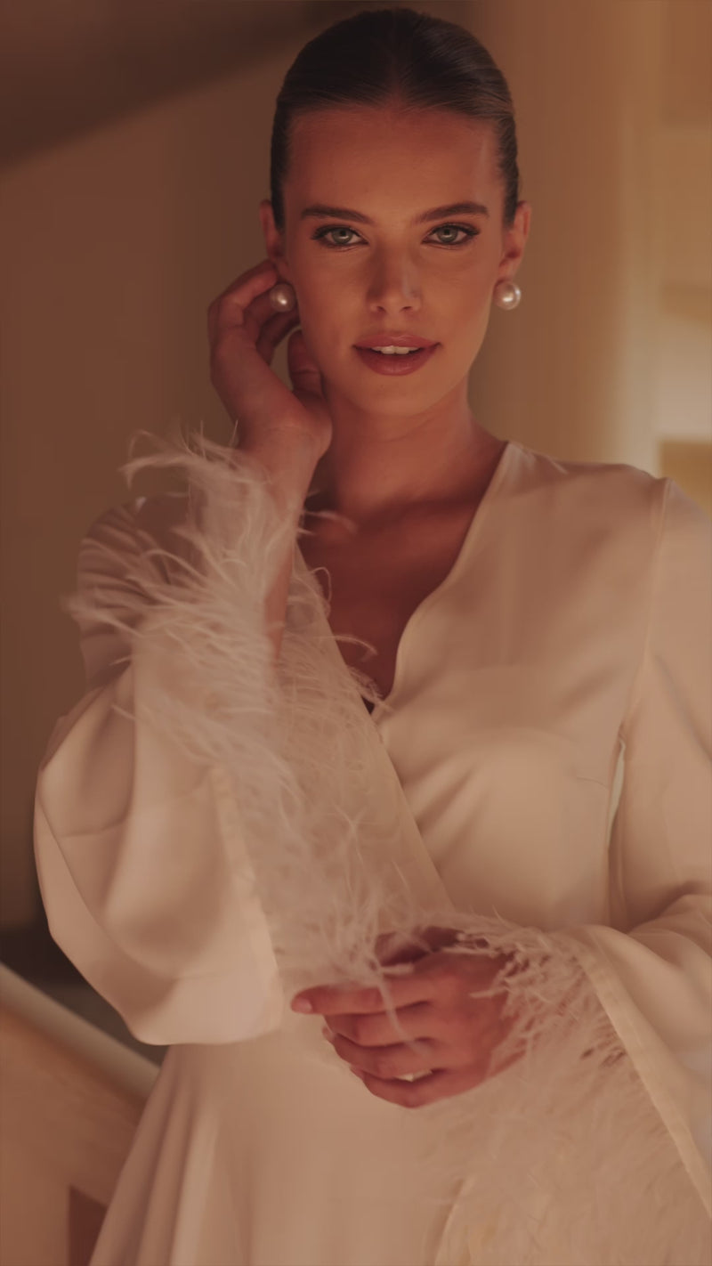 Peignoir de mariée en vidéo